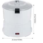 Flolife - Elektrische snelle aardappelschiller - Capaciteit 85 W 1,76 lbs - Schilmachine - Roestvrijstalen messen - Keuken en restaurant