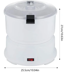 Flolife - Elektrische snelle aardappelschiller - Capaciteit 85 W 1,76 lbs - Schilmachine - Roestvrijstalen messen - Keuken en restaurant