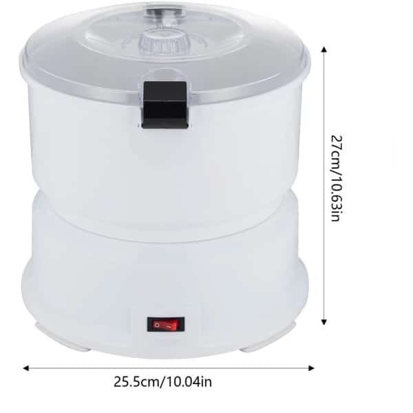 Flolife - Elektrische snelle aardappelschiller - Capaciteit 85 W 1,76 lbs - Schilmachine - Roestvrijstalen messen - Keuken en restaurant