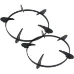 Gietijzeren Wok Ondersteuning Rack voor Gasfornuis - 2 Stuks Rooster voor Kookplaten en Fornuizen - Wok Stand Accessoires voor Keuken