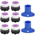 Gootsteen Kraan Aerator Set Met Ingesloten Sleutel - Anti-spatten Filtermondstuk Voor Keuken Kraan - Kraan Uitloop Accessoires Kit