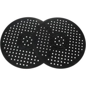 Gootsteenmat - 2 Stuks - Spoelbakmat - Gootsteenzeil - Rubber Gootsteenmat - Gootsteenzeil - Voor Keukenspoelbakvloer, Bestek - Keuken Accessoires - Gootsteenmat Curver/Rond - ø 30 Cm - Wit