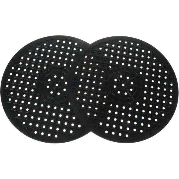 Gootsteenmat - 2 Stuks - Spoelbakmat - Gootsteenzeil - Rubber Gootsteenmat - Gootsteenzeil - Voor Keukenspoelbakvloer, Bestek - Keuken Accessoires - Gootsteenmat Curver/Rond - ø 30 Cm - Wit