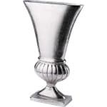 Grote Decoratieve Aluminium Vaas Zilver Moderne Woonkamer en Keuken Accessoire