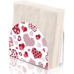 Harten Servethouder - Rode - Acryl - Cocktail - Voedseldispenser - Papierhouder - Tafel Keuken Restaurant - Home Decor - Bar Accessoires