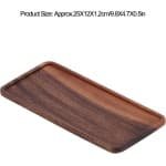 Houten Dienblad - Keuken Accessoire - Handgemaakt - Notenhout - Chinese Stijl - Theedienblad - Voor Hotel en Thuisgebruik - Snackopslag - Natuurlijke Textuur - Theeset - Verschillende Maten - Bruin Houten Dienblad.
