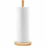 Houten Papieren Handdoekhouder met Antislip Basis - Stijlvolle Keuken Accessoire