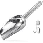 Ice Scoop van RVS met Magnetische Houder - Geschikt voor GE Profile Opal 2.0 Nugget Ice Maker - Praktisch Accessoire voor Bar en Keuken - Zilver