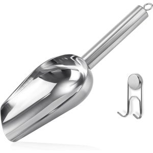 Ice Scoop van RVS met Magnetische Houder - Geschikt voor GE Profile Opal 2.0 Nugget Ice Maker - Praktisch Accessoire voor Bar en Keuken - Zilver