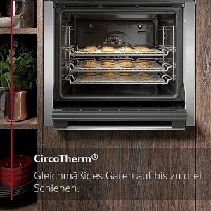 Inbouwoven met CircoTherm en Elektrische Kookplaat Set 60 cm - Zwart - Geschikt voor Keuken