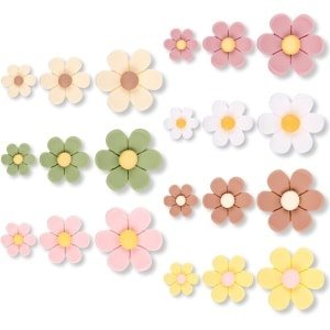 Jhubers Goods - 21st eeuw 3D Bloemen Koelkastmagneten - Bloemendecoratie - Sterk magnetisch - Daisy design - Keuken accessoires - Geschikt voor Whiteboard & Kastje Decoratie.