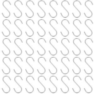 KARZO - 30 Pcs S-Haak - 304 RVS - Klein voor Keuken en Hanger accessoires