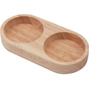 KARZO - Acacia Houten Zout en Peper Mill Tray - Ondersteuning voor 2 Molens - Elegant Keuken Accessoire