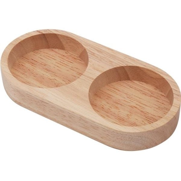 KARZO - Acacia Houten Zout en Peper Mill Tray - Ondersteuning voor 2 Molens - Elegant Keuken Accessoire