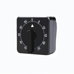 Keukengerei - time timer - Kookwekker analoog - keuken gadgets - kunststofmateriaal - Zwart