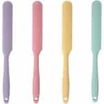 Keukenspatel van Siliconen - 4 stuks - Bakplamuur voor Snoep - Spatel Set - Keukengerei - Accessoires - Geschikt voor Keuken - Multikleur