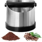 Knock Box - RVS Koffie Knock Box - Koffie Beating Container - Koffiedik Opslag - Keuken Accessoires voor Café Restaurant Kantoor
