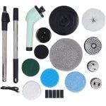 Krachtige Elektrische Schoonmaakborstel Set met 9 Opzetborstels voor Keuken, Badkamer en Auto