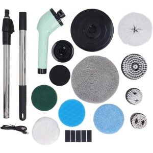Krachtige Elektrische Schoonmaakborstel Set met 9 Opzetborstels voor Keuken, Badkamer en Auto