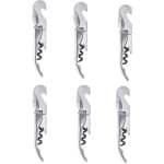 Kurkentrekker / flesopener 3- 6x -in-1 - RVS - Wijnflesopener / bierflesopener - Keuken accessoires - Zilver - Kelnermes