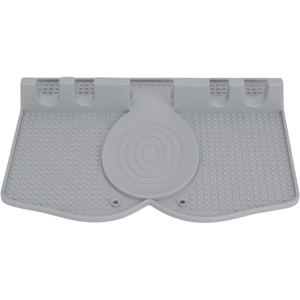 Lepelsteun voor Keukenhulpen met Antislip Pad, Geschikt voor Lepels, Spatels, Pollepels en Tang, BBQ Accessoire - Lichtgrijs - Handig en Veilig - Keuken Organisator.