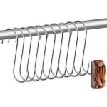 Meat Hooks 10 Stuks - RVS S-Haken - Slagerskwaliteit - Vlees Haken voor Keuken - Vlees Roken - BBQ Accessoires