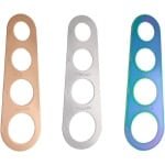 Noedelmaatstaf - Spaghetti Meter - Kwantitatieve Controle - Roestvrij Staal - Familie Keuken - Restaurants - Drie Kleuren - 4 Gaten - Geschikt voor Hoeveelheid Spaghetti - Handige Spaghetti Accessoire.