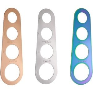 Noedelmaatstaf - Spaghetti Meter - Kwantitatieve Controle - Roestvrij Staal - Familie Keuken - Restaurants - Drie Kleuren - 4 Gaten - Geschikt voor Hoeveelheid Spaghetti - Handige Spaghetti Accessoire.