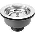 Ø 114mm RVS Keuken Sink Basket Strainer Plug - Afval - Werkblad Accessoires - Versterkt Ontwerp - Hoge Temperatuurbestendigheid - 1½" Geschikt voor Afvoeropening Grootte 83-90mm