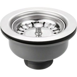 Ø 114mm RVS Keuken Sink Basket Strainer Plug - Afval - Werkblad Accessoires - Versterkt Ontwerp - Hoge Temperatuurbestendigheid - 1½" Geschikt voor Afvoeropening Grootte 83-90mm