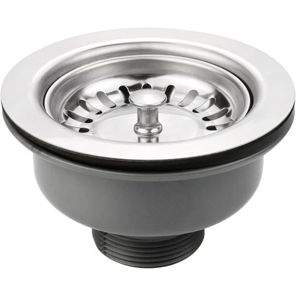 Ø 114mm RVS Keuken Sink Basket Strainer Plug - Afval - Werkblad Accessoires - Versterkt Ontwerp - Hoge Temperatuurbestendigheid - 1½" Geschikt voor Afvoeropening Grootte 83-90mm