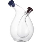 Olie en Azijnhouder - Glazen Dispenser voor Keuken - 2-in-1 Fles met Druppelaar - Servies Accessoire met Stijlvol Design