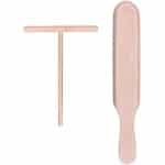 Pannenkoekenverdeler voor in de keuken - Houten spatel en T-vormige pannenkoekenstaaf, 2 stuks - Robuust en duurzaam beukenhout - Doe-het-zelf - Handige pannenkoeken accessoires