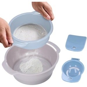 Pollen Strainer Set - 4 Pieces - Stackable Net Pollen Strainer - Reusable Trimming Tray met Mesh Strainer - Keuken Accessoires voor Koken en Bakken