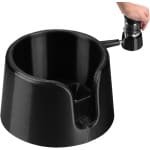 Portafilter Tamping Station | Koffie Sabotage Base, Bar Tool Koffiemachines Accessoires Keuken Gadget voor Cafe Reizen Thuis Indoor Verzamelen,zwart