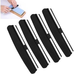 Professionele Messenslijper met 4 Stuks Gidsen voor Huishoudelijke Keuken Accessoires