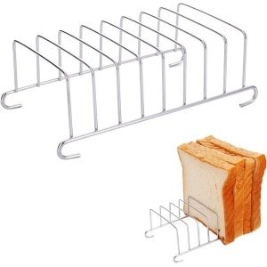 RVS Broodrooster Accessoire met 8 Sleuven voor Airfryer en Keuken