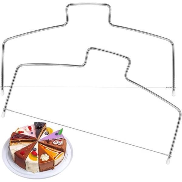 RVS Cake Leveller en Cutter Set - Professioneel Bakgereedschap voor Brood, Gebak en Cake - Keuken Accessoires