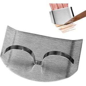 RVS Vinger Beschermer - Vingerbeschermer Snijden - Keuken Accessoire - Groentesnijder - Design voor 2 vingers