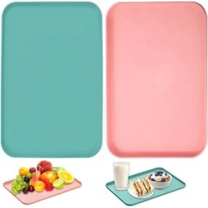 Rectangular Small Tray - 2 Pcs - Plastic Tray - Tea Serving Platter - Coffee Sheet - Keuken Accessoires