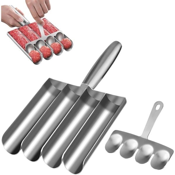 Roestvrijstalen Gehaktballenvorm - Anti-aanbak Gehaktballenmaker - Keuken Gehaktballen Kookgereedschap Accessoires