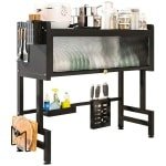 Sensova -Afdruiprek Organizer voor Keuken - Over de Gootsteen Droogrek met Dubbele Laag van Koolstofstaal - Ruimtebesparende Keuken Accessoires voor Borden, Kommen en Keukengerei