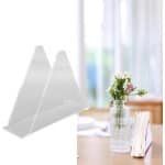 Servethouders - Boerderij Thema - Acryl - Modern Design - Staand - Goud en Helder - Eettafel Accessoire - Verticaal - Stalen Basis - Keuken Decoratie