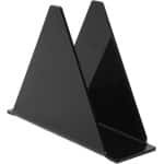 Servethouders voor Tafels - Acryl Servetten Houder - Helder en Gouden - Moderne Keuken Decoratie - Verticale Dispenser - Boerderij Stijl - Stalen Basis - Eettafel Accessoire - Zwart - Praktisch en Stijlvol - Servethouder met Stijlvol Design