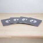 Set van 4 Houten Onderzetters Maritiem Design Antislip Keuken Accessoire