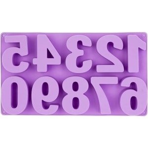 Siliconen vorm bakvorm voor fondant bakken en doe-het-zelf - Herbruikbare chocolade vorm - Cijfers - Keuken accessoire