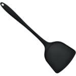 Spatel Set voor Keuken | Hittebestendige Siliconen en Plastic Spatels | Voedsel Koken Accessoires (Zwart)