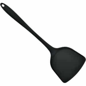 Spatel Set voor Keuken | Hittebestendige Siliconen en Plastic Spatels | Voedsel Koken Accessoires (Zwart)