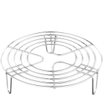 Stoomrek voor snelkookpan - keuken accessoires - Ovenrek - kookrek - stoomrek - multifunctioneel stoomrek - inmaakrek - zilver - roestvrij staal