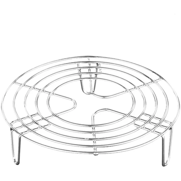 Stoomrek voor snelkookpan - keuken accessoires - Ovenrek - kookrek - stoomrek - multifunctioneel stoomrek - inmaakrek - zilver - roestvrij staal